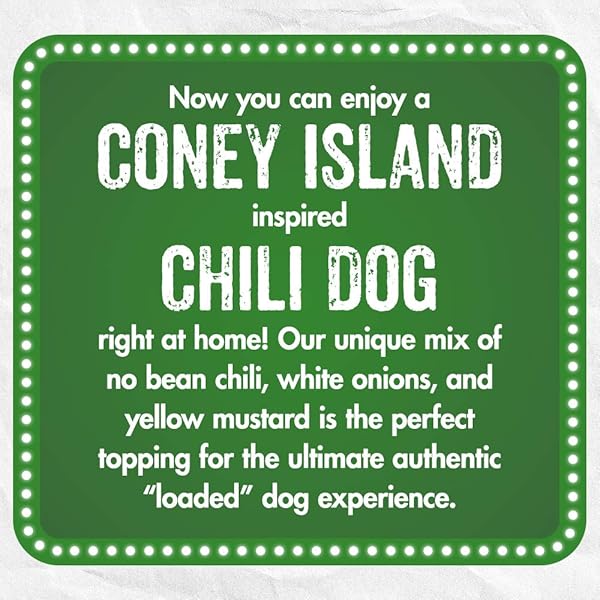 HORMEL CONEY ISLAND CHILI, NO BEAN WITH MUSTARD AND ONIONS, PERFECT FOR CHILI DOGS, 15 OUNCE
