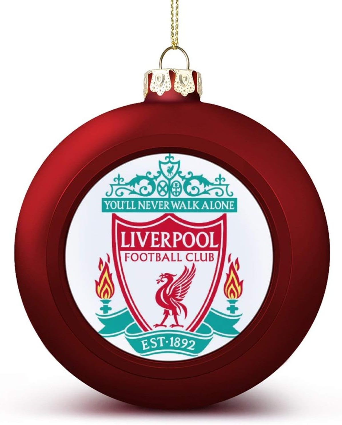 Amazon.com: COLOUR Liverpool FCChristmas Balls Ornaments,Yellow and Red Christmas Tree Balls