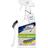 Black Diamond Stoneworks Ultimate Grout Cleaner for Tile &amp; Grout, QT/Brush | Acid-Free, Stain Remover
