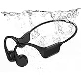 RR SPORTS Bone Conduction Bluetooth Headphones-SwimBeats,IP68 Waterproof Swimming Headphones with 32GB MP3 Player, Lightweight Open Ear Design for Swimming/Surfing/Marathon/Cycling(Black)