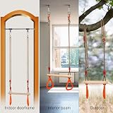 PELLOR Monkey Bars Trapeze Bar for Playground Swing Sets Orange view 6
