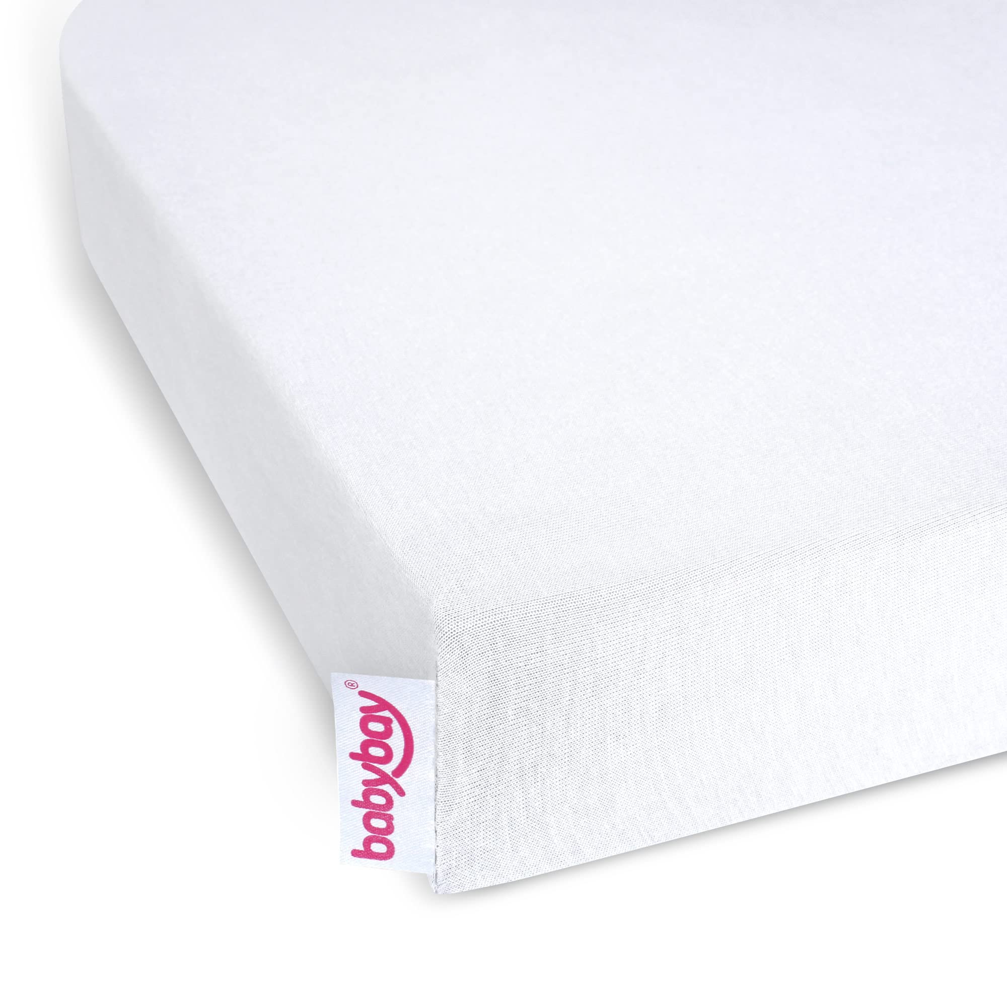 babybay jersey cover Deluxe with membrane suitable for model Original and Light, white, 100575