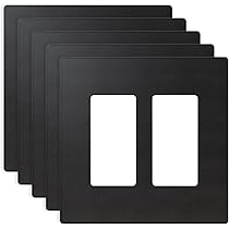 ELEGRP 2 Gang Screwless Decorative Wall Plates, Mid-Size ...