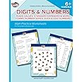 Digits and numbers: place values; standard, expanded and word forms; number series; even and odd numbers: Math practice worksheets for 1-st graders (6 years old) (Workbook Math 1st Grade)