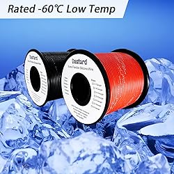 Dastard 18 AWG Silicone Stranded Wire【Red 100ft