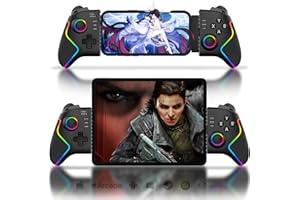 Joso Phone Controller for iPad 13" & Tablet, iPhone Controller Android Control with Hall Joysticks/Triggers/Macro/Turbo/RGB L