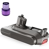 Coraybat 25.2V 8000mAh Replacement for Dyson V11 Battery | Compatible with V11/V15 Series, Click-In Battery Replacement for SV15 SV16 SV22 Models with Filter (Not for Screw-In Type)