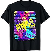 Aries Birthday Zodiac Retro 90s Graffiti Sign Trendy Rad T-Shirt