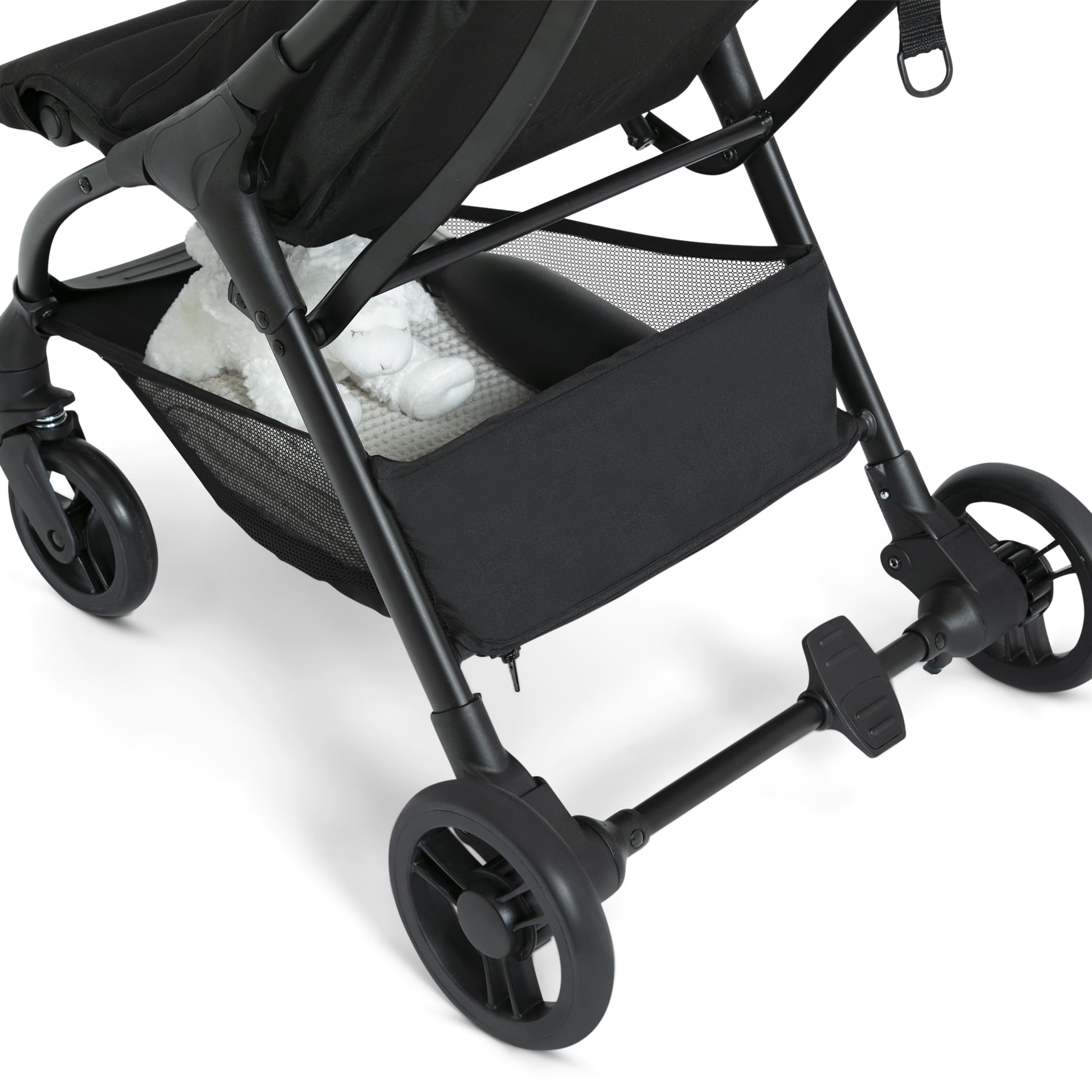 Jeep Altitude Compact Travel Stroller by Delta Children Greenguard Gold, Easy One Hand Fold, Lightweight, Extendable Canopy with Peek-a-Boo Window, Reclining Seat, 4 Wheel Suspension, Olive Green