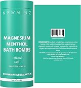 New Miuz Menthol Fizzing Eucalyptus Peppermint Epsom Salt Bath Bomb Sore Muscle view 8