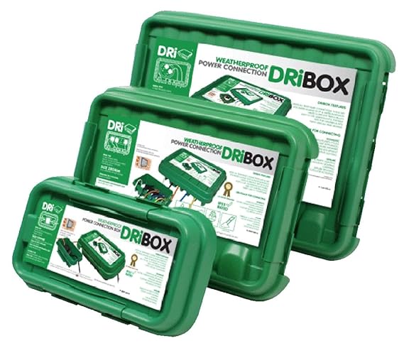 Dri-Box FL-1859-G3 IP55 Wetterfeste Box - Grün (3er-Packung)