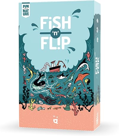 Helvetiq Fish 'n' Flip Card Game Ages 7+ 1-4 Players 20 Min