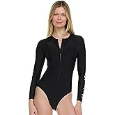 Hurley Long Sleeve Womens One Piece Swimsuits, Swimsuit for Women, Bathing Suit for Women, Swim Suit UPF 50+ SPF UV Protected