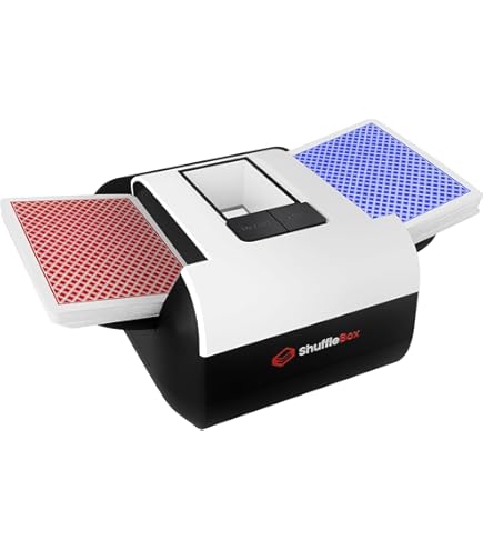Amazon.com : Nileole Rechargeable 2 Decks Card Shuffler, Automatic 2000 MAh  Quiet Electric Shuffler, Playing Cards, Texas Hold'em, Poker, Home Card  Games, Blackjack : Toys & Games