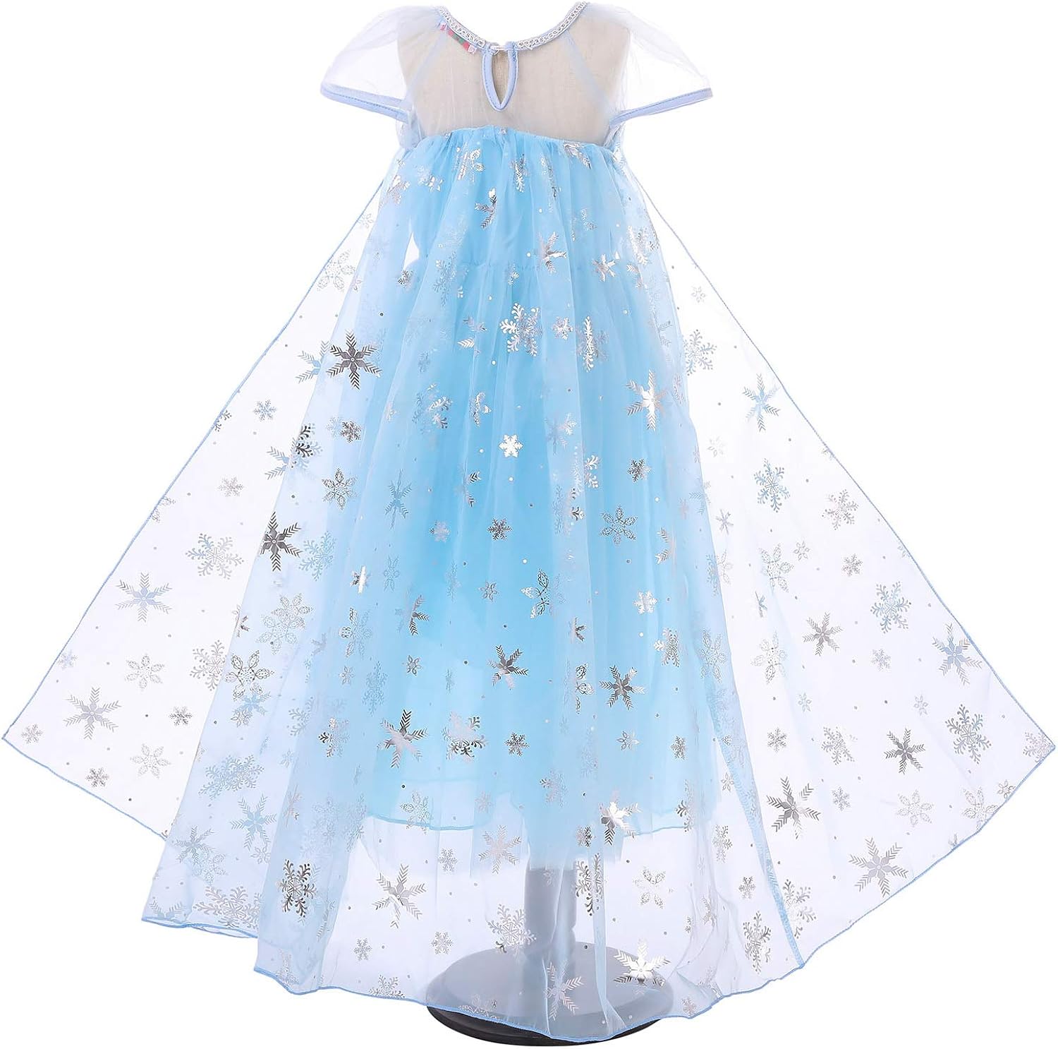 Costumi e travestimenti DecStore Costume da Elsa per Bambine Costume da  Principessa per Halloween Set da Principessa Elsa Corona Bacchetta  farmaki.gr
