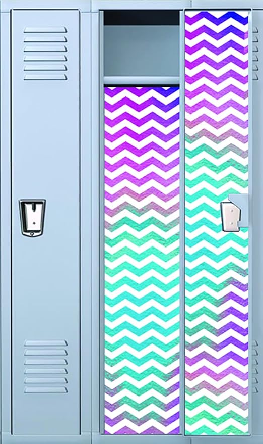 Vinyl Locker Wallpaper 4 PreCut Full Length Panels with 48 Adhesive
