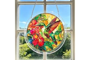 Acrylic Puzzles Sun Catcher Window Hanging, 83 Pieces DIY Acrylic Jigsaw Puzzle Sun Catcher Kit for Adults, Colorful Acrylics