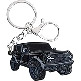Kaelaris Bronco Keychain Accessories,Car Key Chain,Keychain Clip For Ford Bronco 2022 2023 2024,Key Ring Gift For Car Lover
