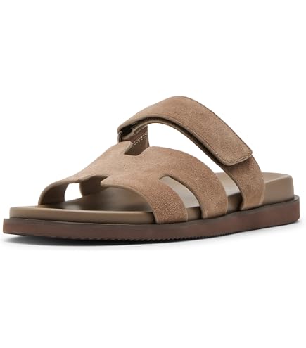 John Varvatos Leather Sandals Mens Slides Brown Size 10M John Varvatos Merida Slide Sandal (Men) | Nordstrom main image 4