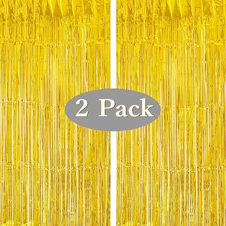 moohome cortinas de tiras metalizadas telon de fondo para puerta ventana cortina de decoracion para fiesta 3 x 8 pies