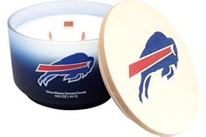 Proformance Home NFL Glass Gradient 14.5oz Candle with Printed Wood Top