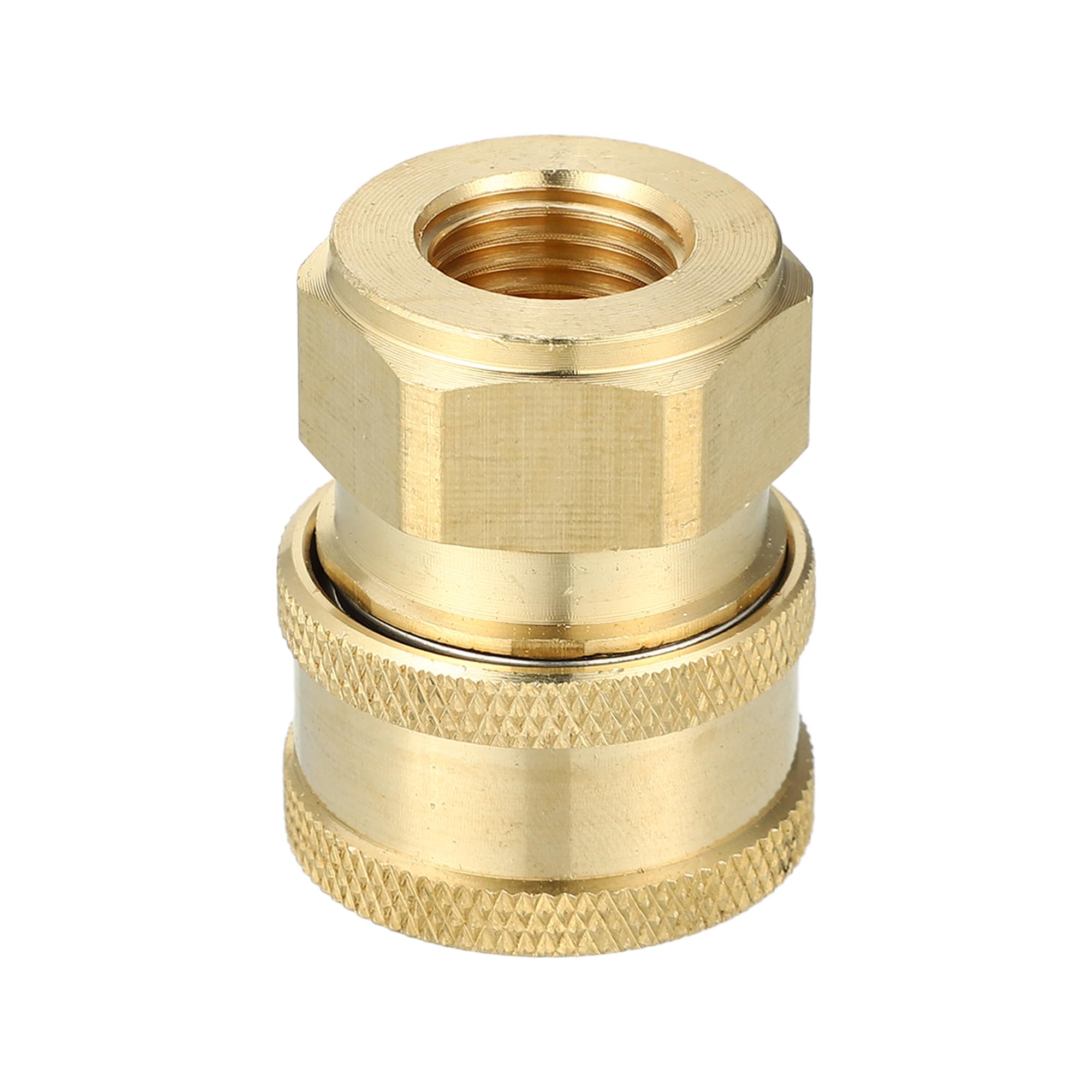 Hihaha Pressure Washer Coupler/Outer Washer Gun Adapter Universal for Car/Durable Brass M14 x 1.5/1 Pcs Copper Tone