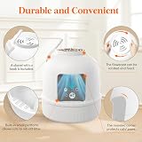 Lifewit Hidden Litter Box Pot with Carbon Filter Scoop White view 7
