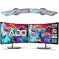 Kado Dual Monitor Setup - 2-Pack 24" Curved 1500R 1920x1080 Computer Monitor 75Hz VESA Mount HDMI Office Gaming Built-in Speakers (C24 Dual Series)