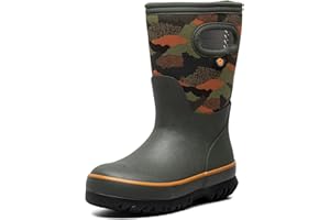 BOGS Grasp Kids Waterproof Rain Boots – Insulated for Winter, Snow & Mud with Easy Pull-On Handles for Toddlers, Boys & Girls, All-Weather Protection