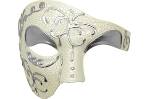 Thmyo Half Face Men's Phantom Of The Opera Vintage Design Venetian Carnival Masquerade Mask