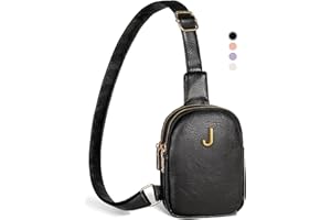 Freesya Initial Crossbody Bags for Women, Teacher Appreciation Teacher Retirement Gifts Idea, Lightweight Phone Purses with Crossbody Strap, Handsfree Travel Sling Bag, Personalized Traveling Gifts