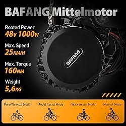 Bafang 1000w 48V Central Motor with BBS03 Battery