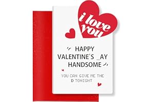 PRINLUCK Valentines Day Love Gifts for Him, Valentines Day Card Gifts for Husband Men, Funny Card for Him Valentines Day, Mens Valentines Gifts, Gifts for Boyfriend Husband Valentines Day, Valentine Gifts for Him