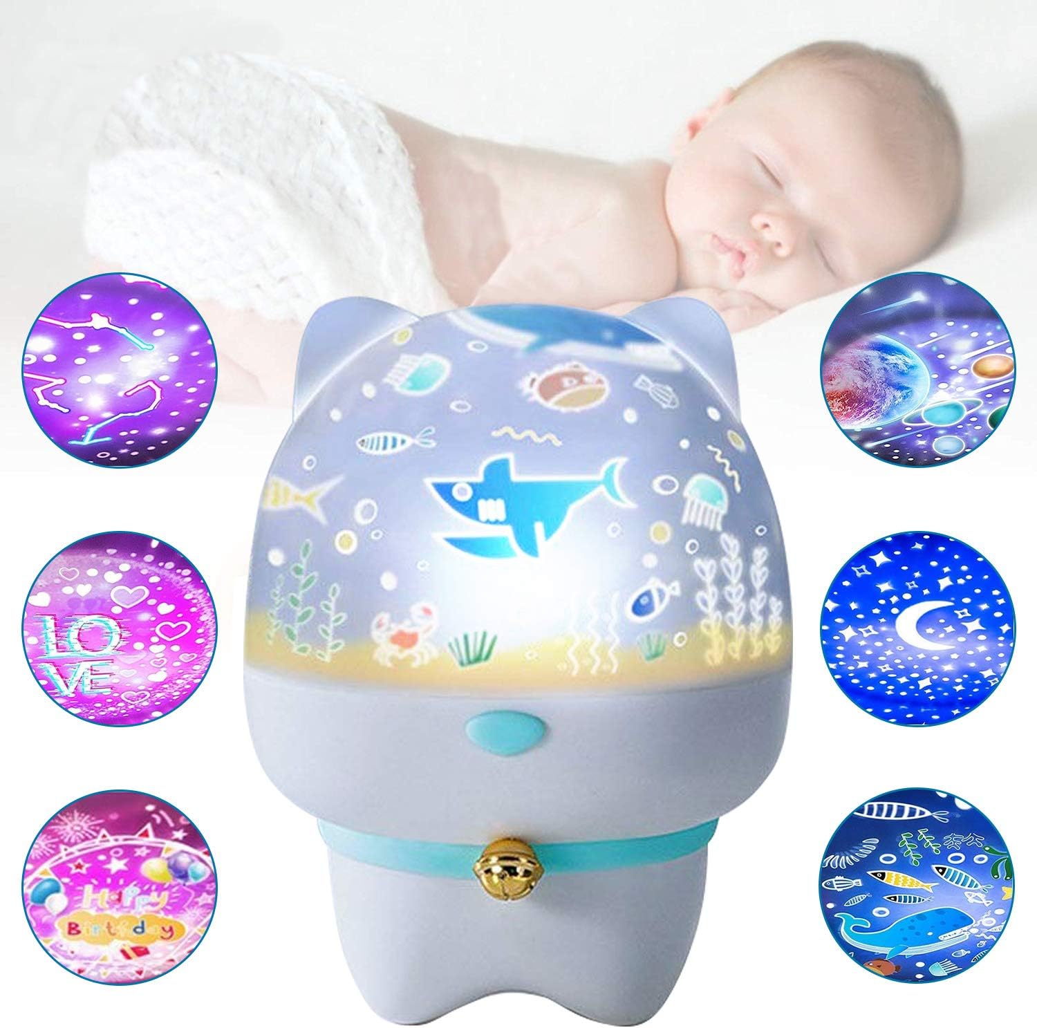 Projecteur Etoile Lampe De Haut Parleur Bluetooth Veilleuse Table De Chevet Avec Radio Reveil Fm Radio 360 Rotation 6 Films Lumiere Chaude Dimmable 7 Couleur Cadeau Pour Fille Garcon Femmes Hommes Bebe Puericulture La