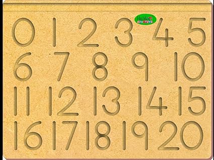 The Kiddy Depot - Number Tracing 0 - 20 Tracing Board