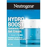 Neutrogena Hydro Boost Gel Cream Face Moisturizer - Oil-Free Facial Cream with Hyaluronic Acid for Dry Skin - Lightweight, No