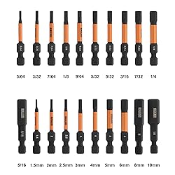 Railer Allen Wrench Hex Bit Set 2 Inch Impact