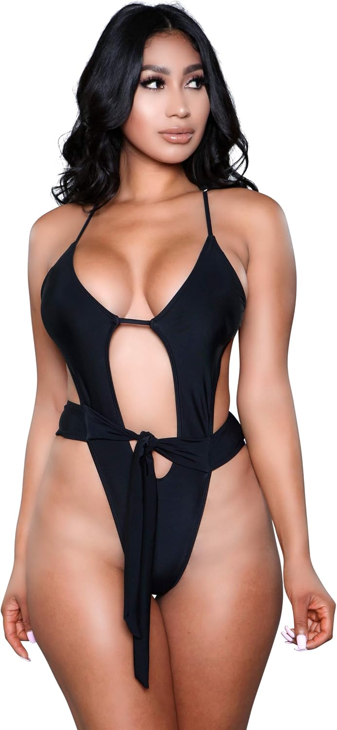 Be Wicked Swimwear Trinity Swimsuit - Black, 1979-XS-BLACK 550 g