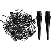 200 Pack 2BA Thread Soft Dart Tips - Premium Plastic Replacement Points | Essential Accessories for Electronic Dartboards &amp; Soft Tip Darts, Good Gifts for Men Women