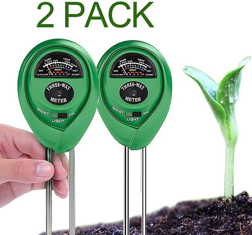 BeFirst Soil pH Tester Kits, 3-in-1 Soil Meter for Moisture, Light and pH/Acidity Meter Plant Tester for Indoor and Outdoors