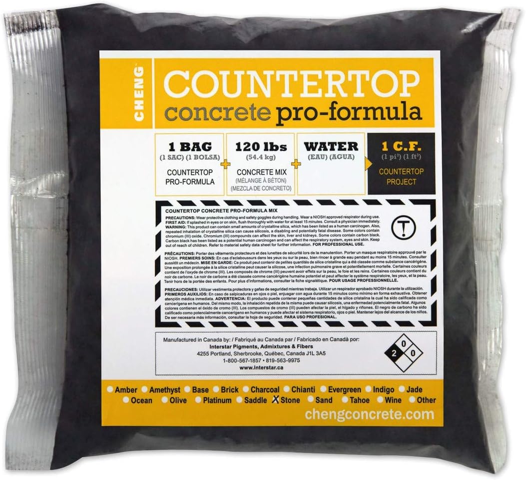 Cheng Concrete Countertop Pro Formula Mix Stone Amazon Com