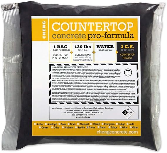 Cheng Concrete Countertop Pro Formula Mix Stone Amazon Com