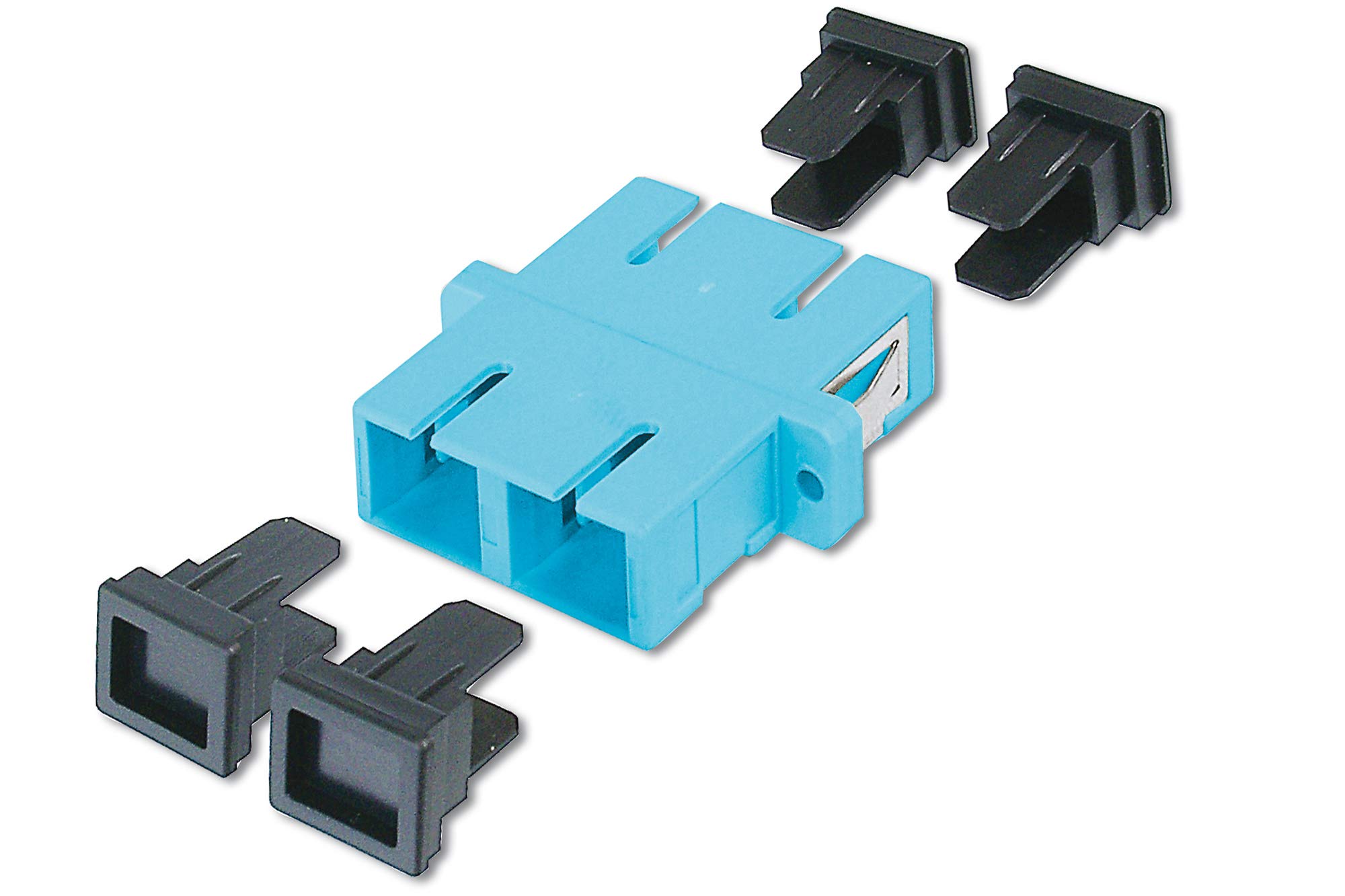 DIGITUS Fibre Optic Coupler - SC/SC - OM3 - Multimode - Fibre-Optic - Network technology - Colour blue