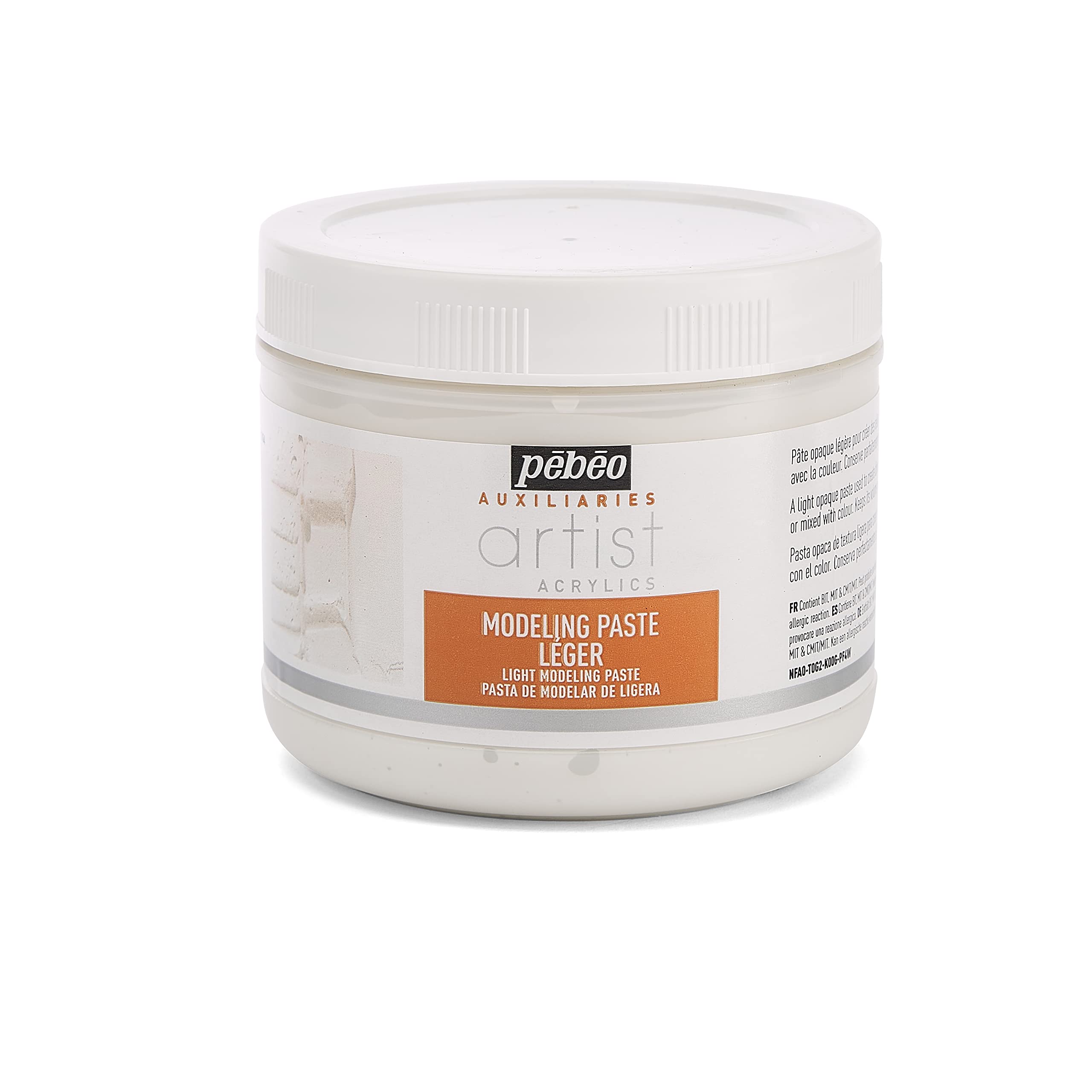 Pebeo 521800 500 ml Light Modeling Paste, White