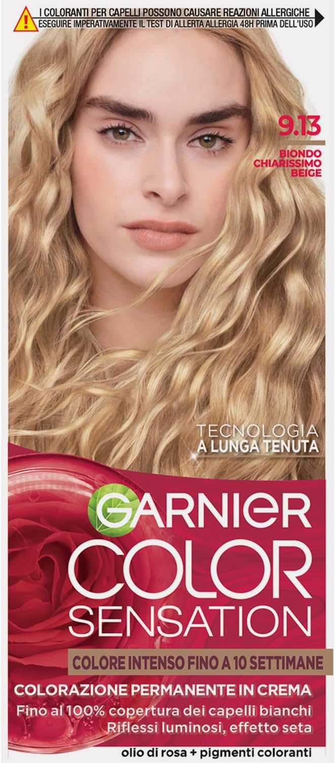 Garnier Color Sensation Hair Dye 9.13 Crystalline Beige Light Blonde