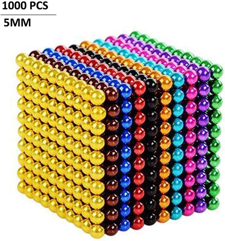 KER Magic Building Ball Toys, Magic Creative Ball, 3D Puzzle Game, Educational Stacking Toys, Suitable For Children And Adults Decompression Toys (5mm) 1000PCS