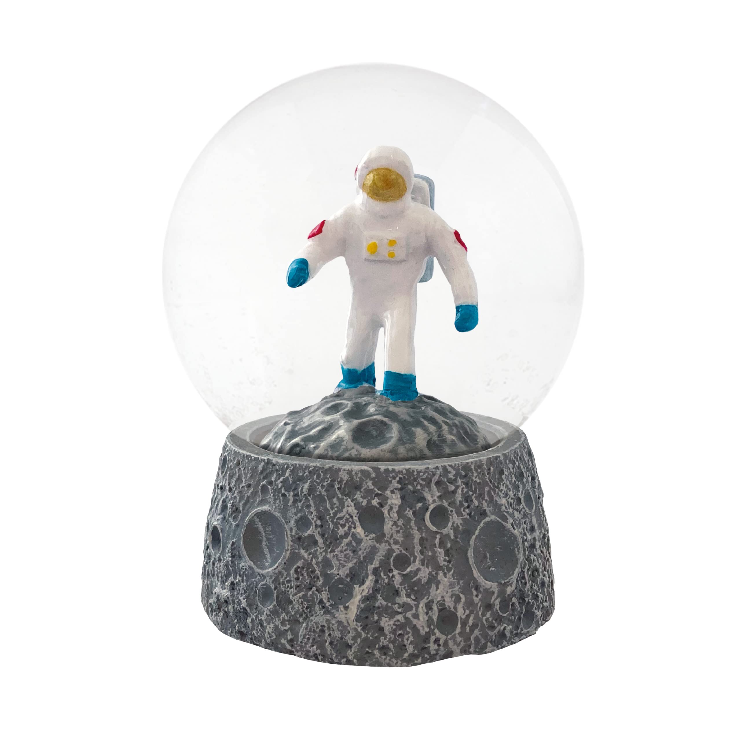 Water Globe - Moon Landing from Deluxebase. Decorative Snow Globe Ornament with Space Figurines, Glass Glitter Dome with Resin Base, Novelty Home Decor Display Piece. — image 1