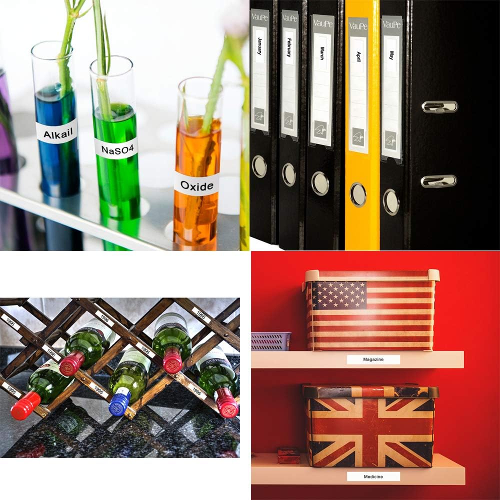 Freshworld Compatible Tape Replacement for Dymo D1 Labels Tape 45013 S0720530 Refill, Black on White,1/2 Inch x 23 Ft, Labeling Tape for Dymo LabelManager PnP 160 360D 280 420P 450 Duo Label Maker,3P: Office Products