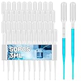 MAQIHAN Disposable Pipettes Dropper 50pcs - 3ml