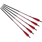 BARNETT Headhunter Crossbow Arrows &mdash; Different Pack Sizes, Standard Moon Nocks, Includes Field Points, Pre-Fletched for Crossbow Use